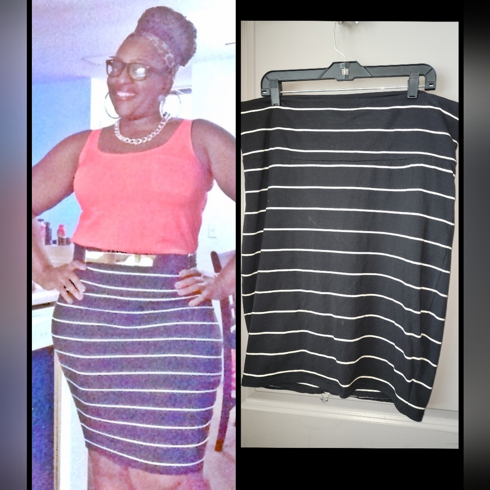 TORRID | Striped Pencil Skirt